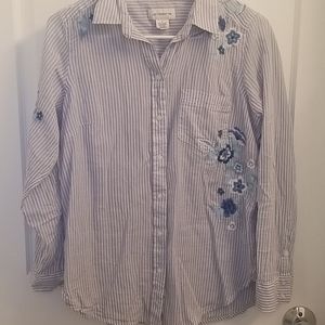 Cotton long sleeve summer button up